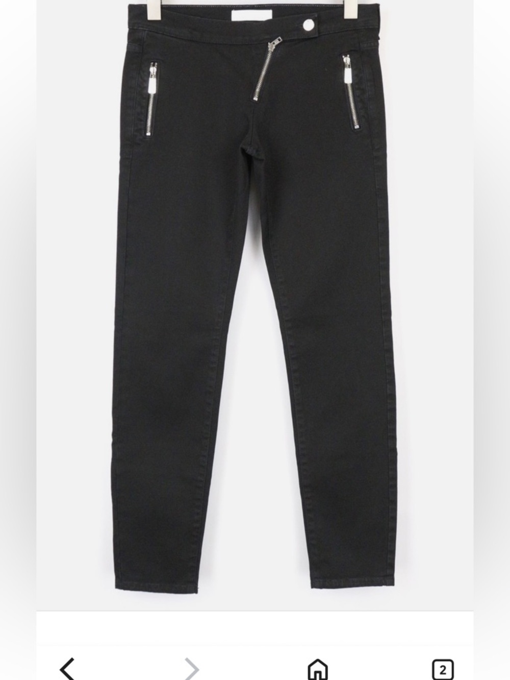 FRANKIE MORELLO Women's Black Slim Skinny Jeans W27